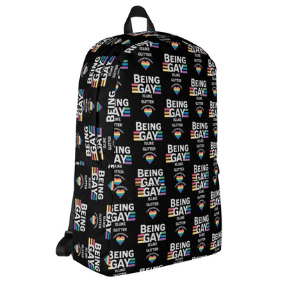 Being Gay is Like Glitter - All-Over Print Backpack - Premium  from T&L Kustoms - Just $38.95! Shop now at T&L Kustoms