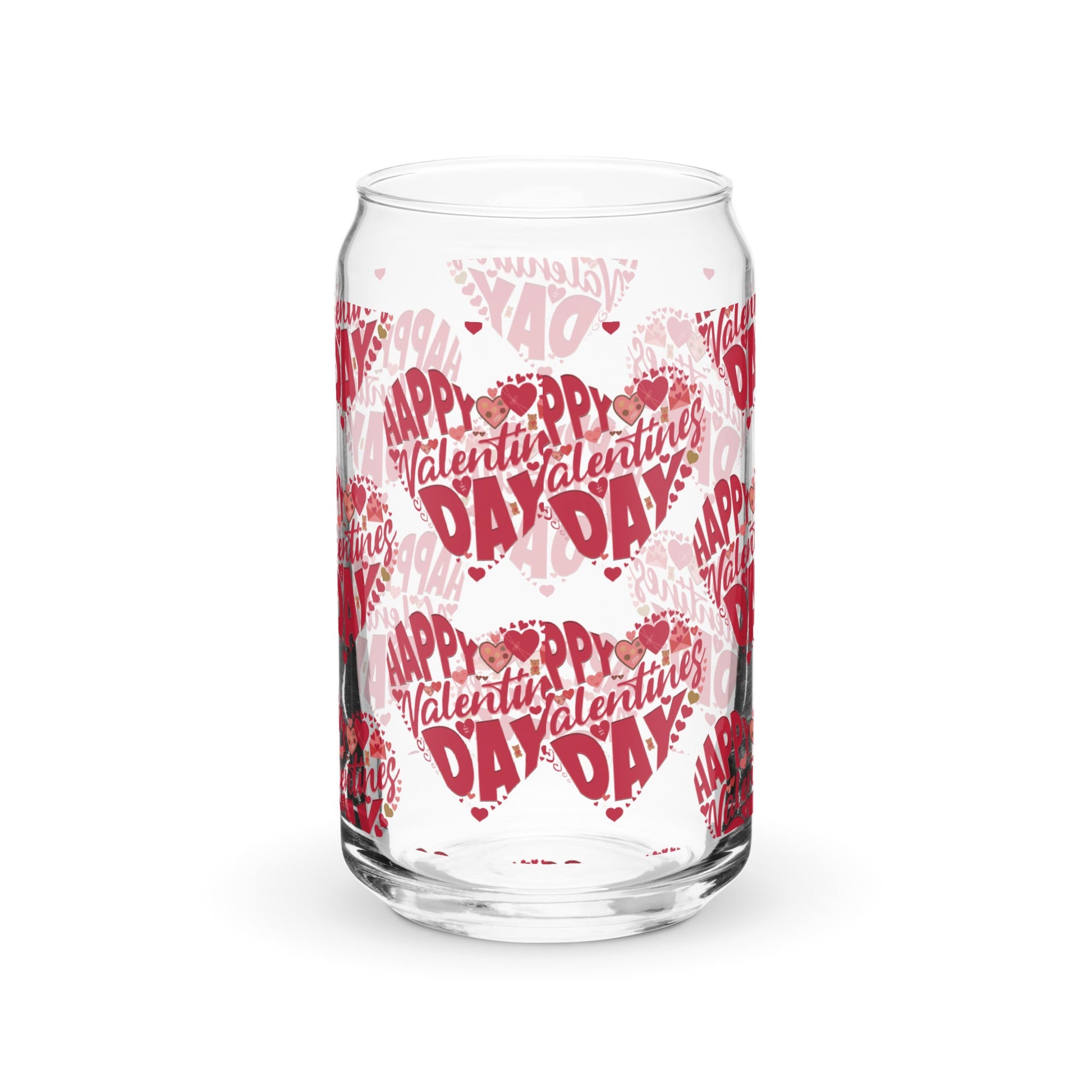 Happy Valentine's Day - Beer/Soda Can-shaped glass - Premium  from T&L Kustoms - Just $13.95! Shop now at T&L Kustoms