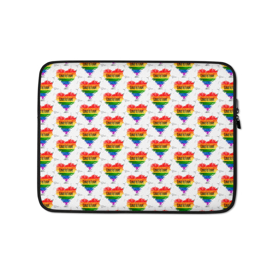 Laptop Sleeve - LOVE IS LOVE - Premium  from T&L Kustoms - Just $22.95! Shop now at T&L Kustoms