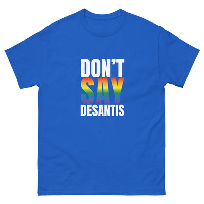 The Assertive 'No DeSantis' Tee - Premium  from T&L Kustoms - Just $14.50! Shop now at T&L Kustoms