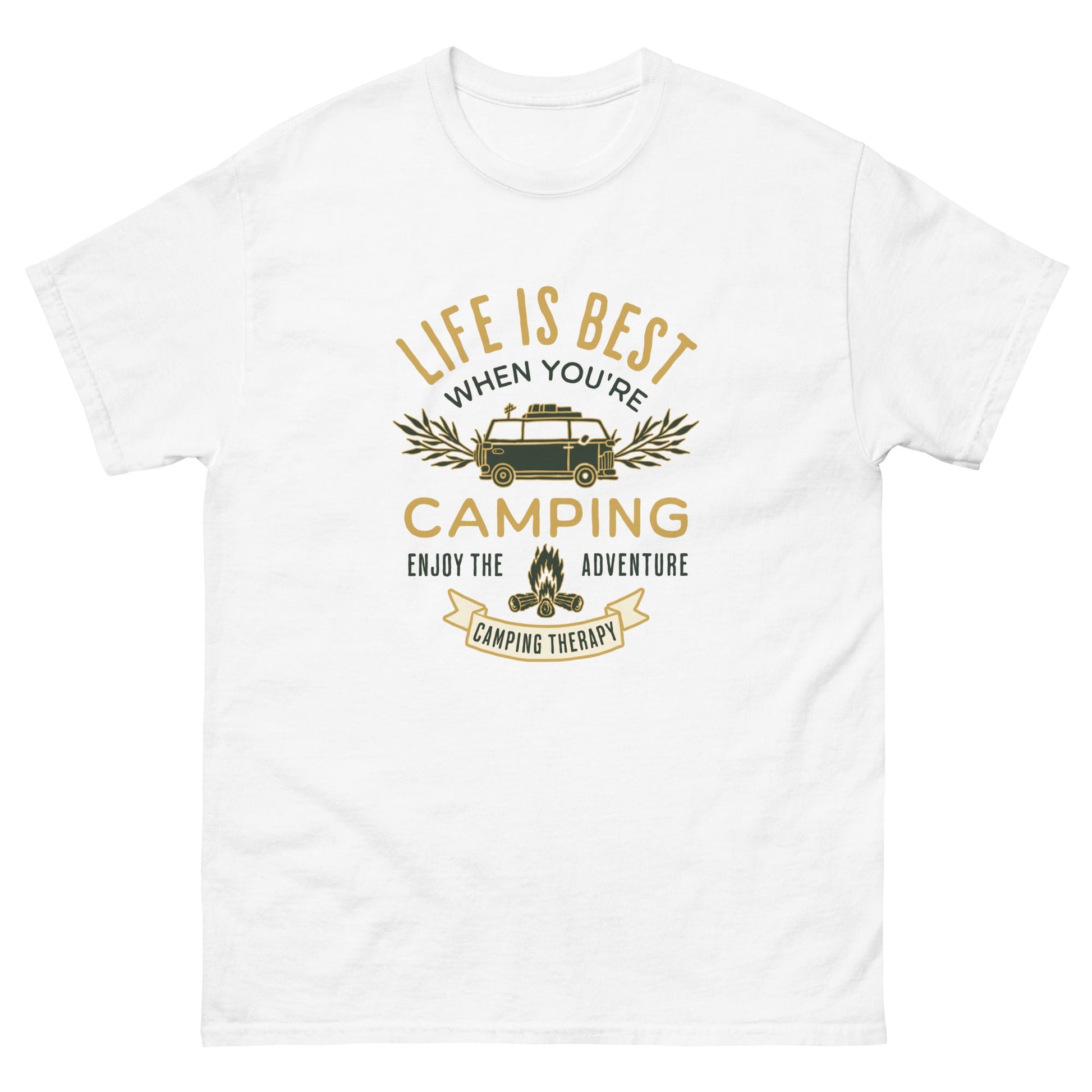 Embrace the Wilderness: Camping Therapy Tee - Premium  from T&L Kustoms - Just $14.50! Shop now at T&L Kustoms