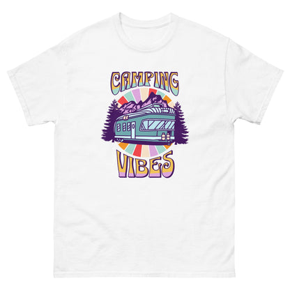 Rolling Retro: The Ultimate 'Camping Vibes' Tee - Premium  from T&L Kustoms - Just $14.50! Shop now at T&L Kustoms