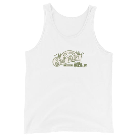 Star Valley Wyoming Commemorative Tank Top - Premium  from T&L Kustoms - Just $20.50! Shop now at T&L Kustoms