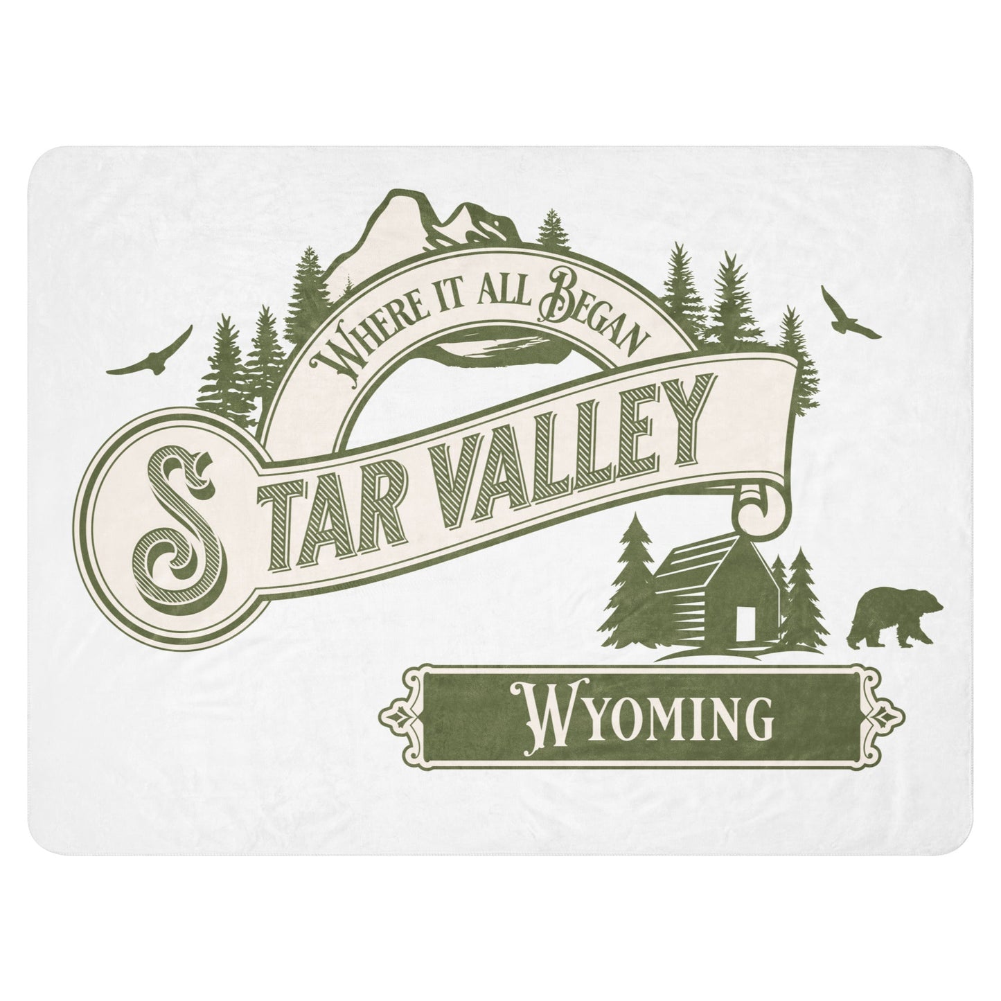 "Star Valley Memories" - Sherpa Blanket - Premium  from T&L Kustoms - Just $29.99! Shop now at T&L Kustoms