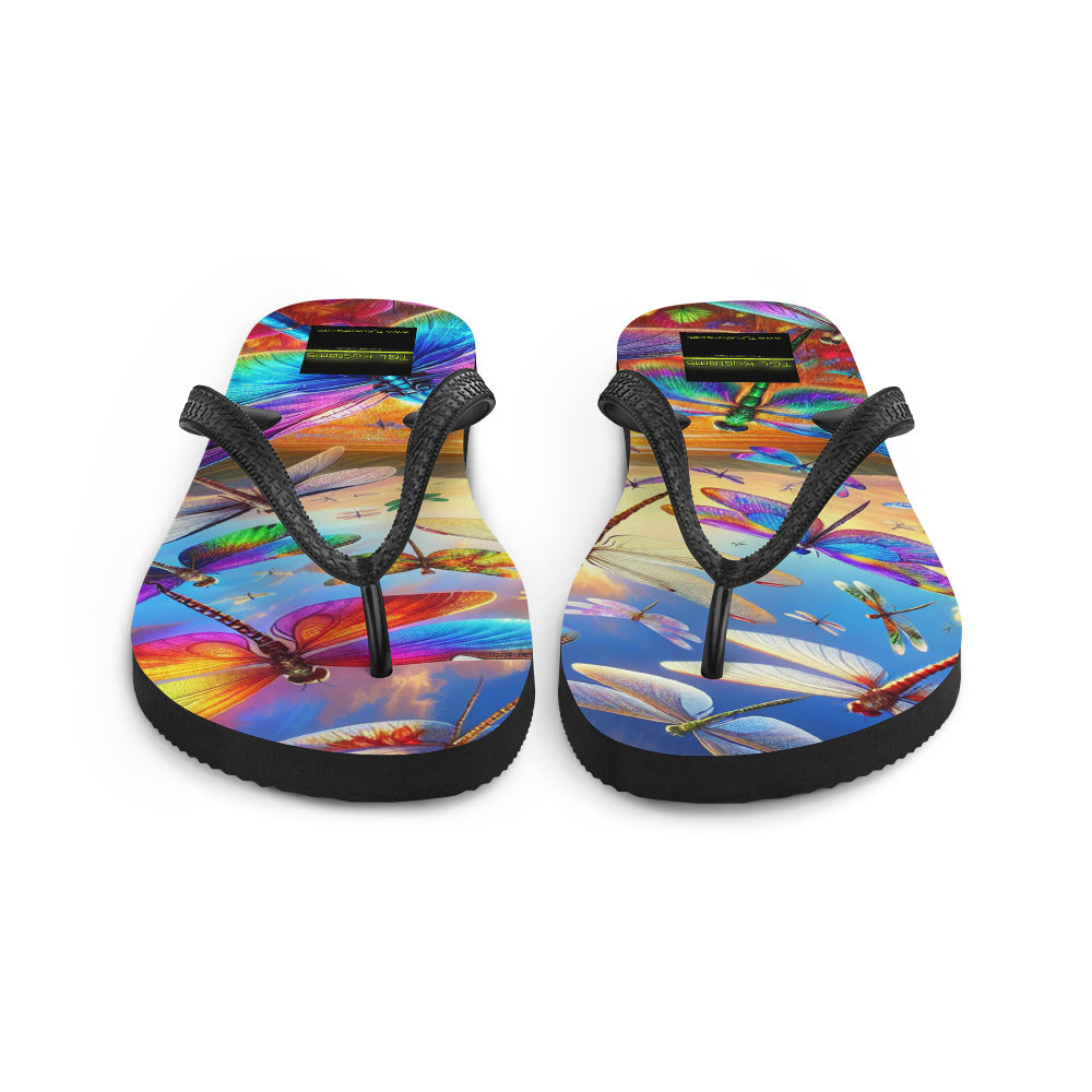 Dragonfly - Flip-Flops - Premium  from T&L Kustoms - Just $18.95! Shop now at T&L Kustoms