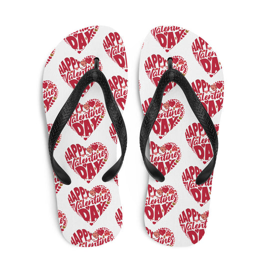 Happy Valentine's Day - Flip Flops - Premium  from T&L Kustoms - Just $15.95! Shop now at T&L Kustoms