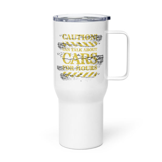 Can Talk Cars for Hours - Travel mug with a handle - Premium  from T&L Kustoms - Just $24.95! Shop now at T&L Kustoms