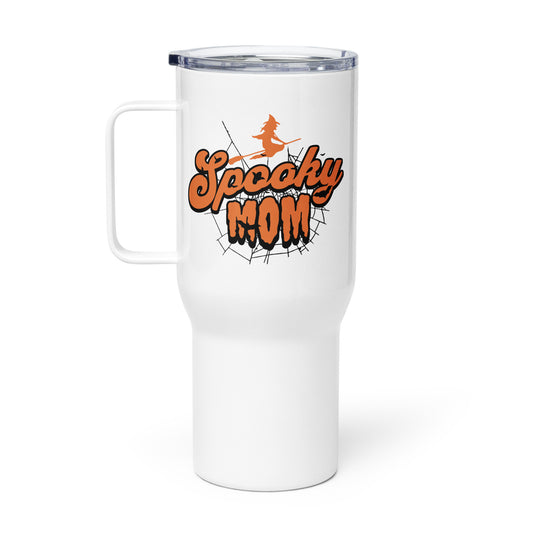 Spooky Mom Travel Mug with a handle - Premium  from T&L Kustoms - Just $24.95! Shop now at T&L Kustoms