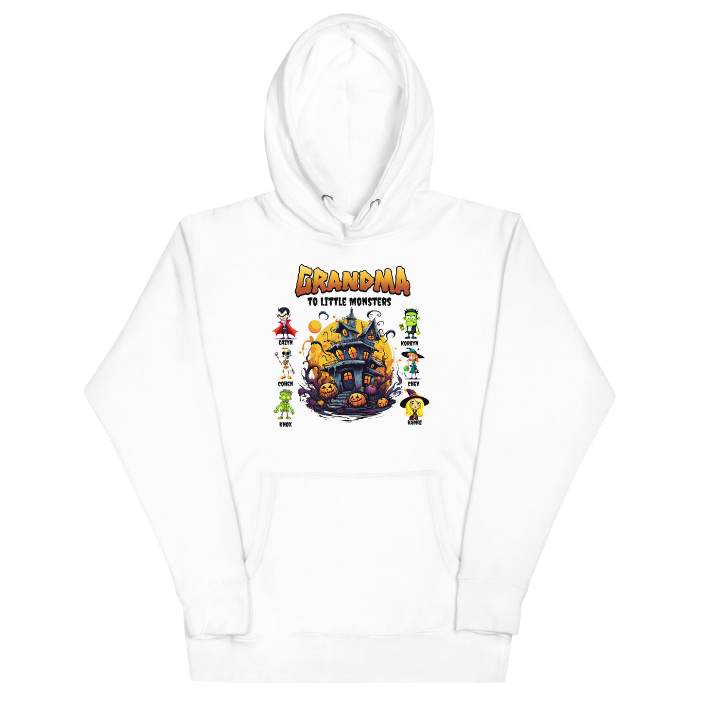 Halloween "Little Monsters" Hoodie for Grandma - Premium  from T&L Kustoms - Just $30.45! Shop now at T&L Kustoms